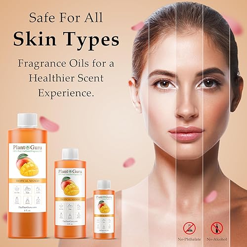 Miniatura 5 de Aceite aromático de mango tropical, 8 onzas líquidas, aceite perfumado para hacer jabón, velas, bombas de baño, mantequillas corporales. Se utiliza