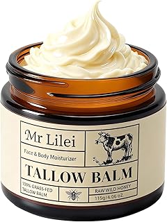 Beef Tallow for Skin, Grass-Fed Beef Tallow Balm, Beef Tallow Cream, Face & Body