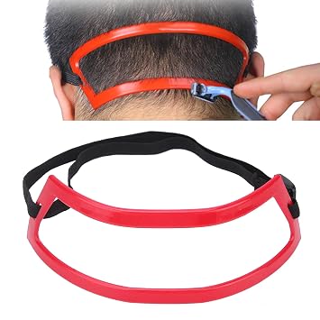 Men Neckline Shaving Template, Neck Hair Trimming Styling Red Hairline Shaping Tools