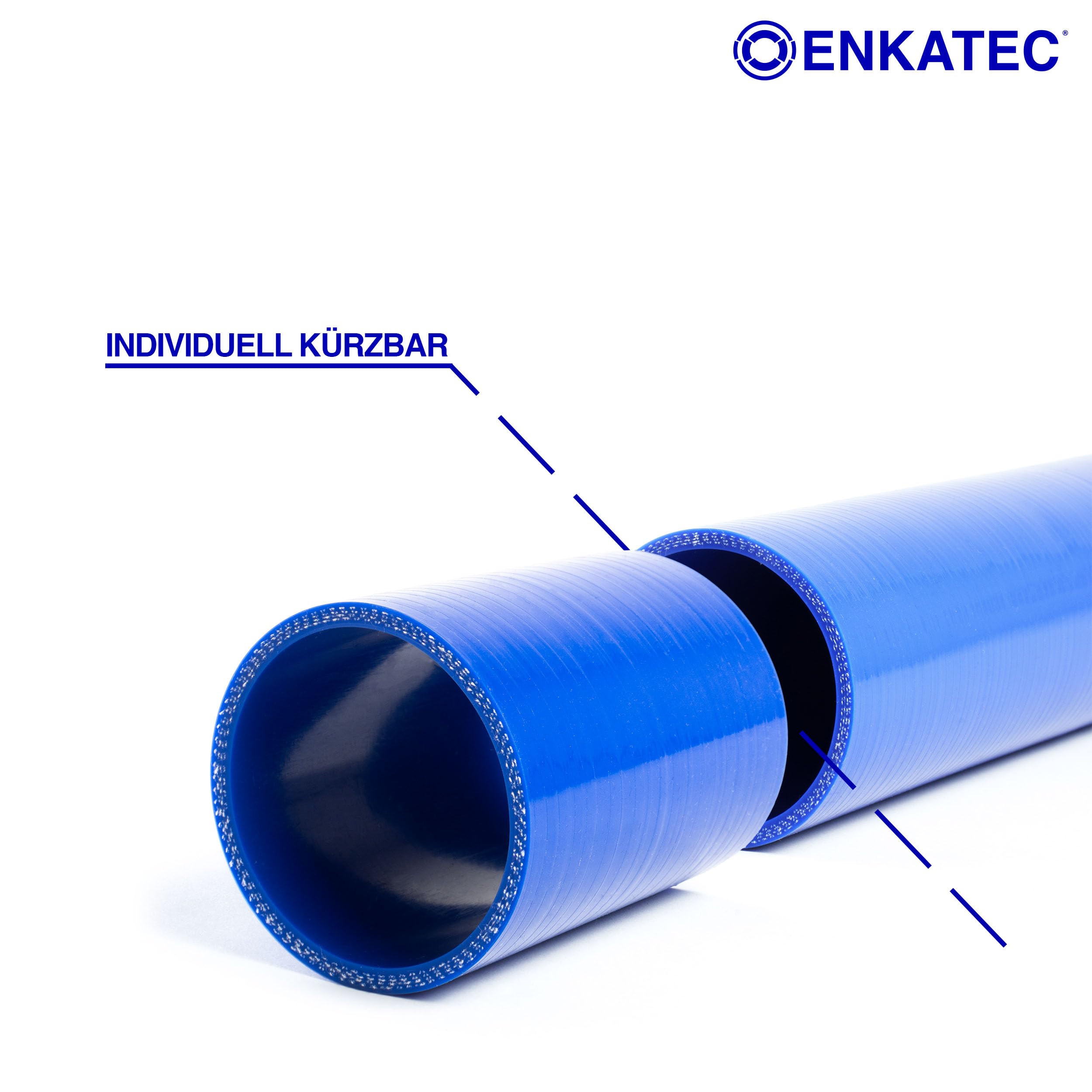 ENKATEC® - Tubo in silicone da 500 mm, tubo per aria di scarico turbo, per radiatore, refrigerante, tubo LLK per auto, universale, resistente al calore, ID 8-114 mm, dimensioni a scelta