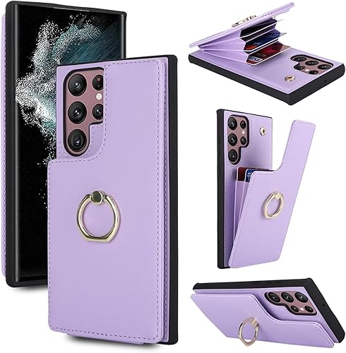 Miniatura 8 de Jaorty Funda para teléfono Samsung Galaxy S22 Ultra con tarjetero, Galaxy S22 Ultra funda para mujer con ranura para tarjeta de identificación de