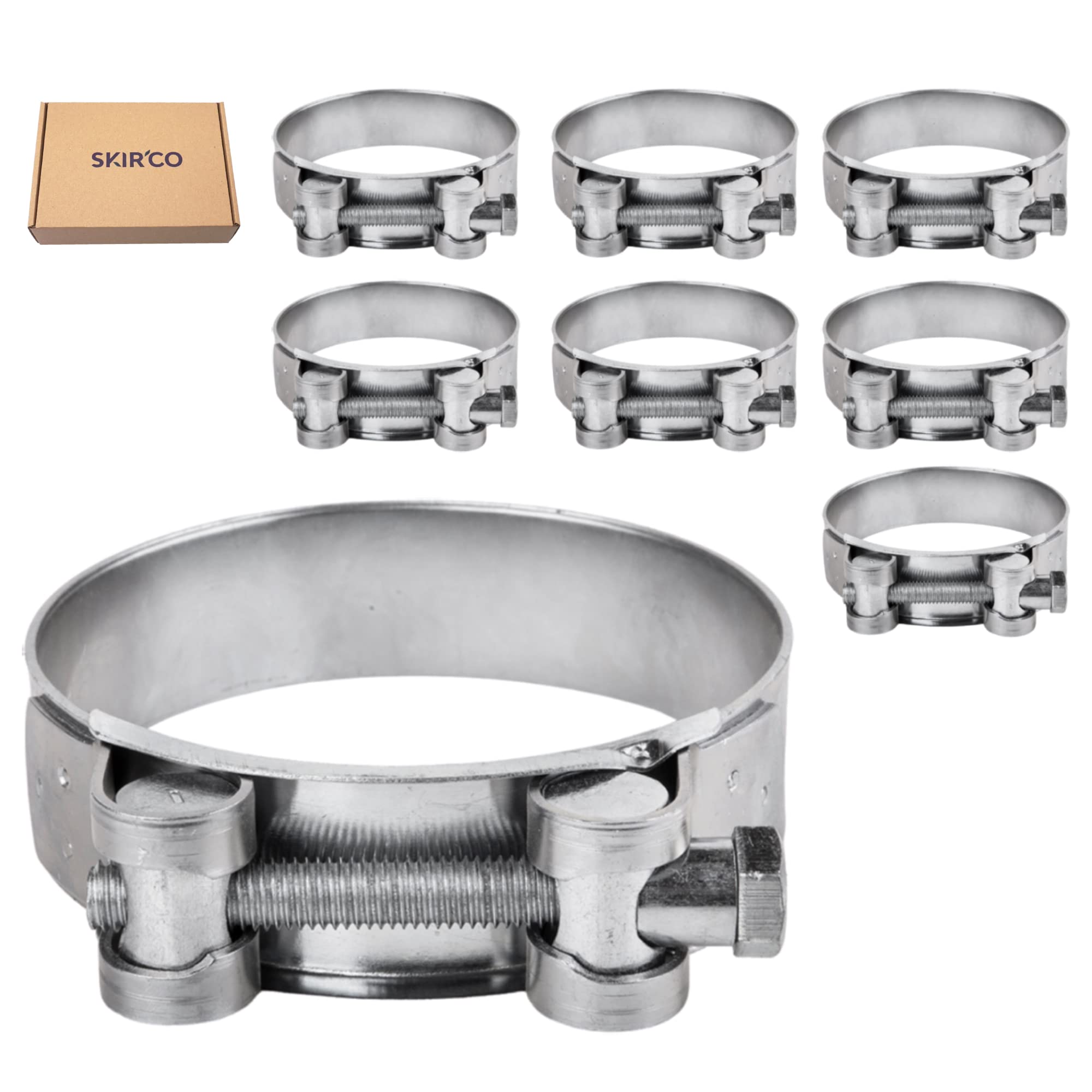 Lot De 8 Colliers De Serrage Renforcés 68-73 Mm Acier Galvanisé – Fixation Solide Tuyaux & Flexibles Haute Pression