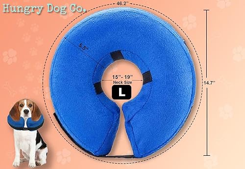 Miniatura 3 de Hungry Dog Co. Collar inflable de alta calidad para perros y gatos  Ayuda en la recuperación de mascotas  Cómodo y seguro para tu mascota  suave