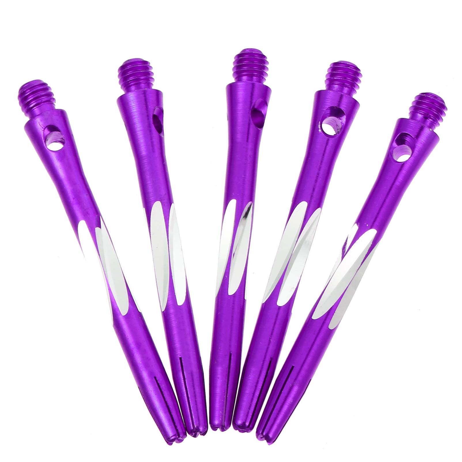 Lot De 10 Tiges Intégrées Pour Fléchettes – Avec Ailettes, Filetage Fin, Plastique, 8x3,5cm