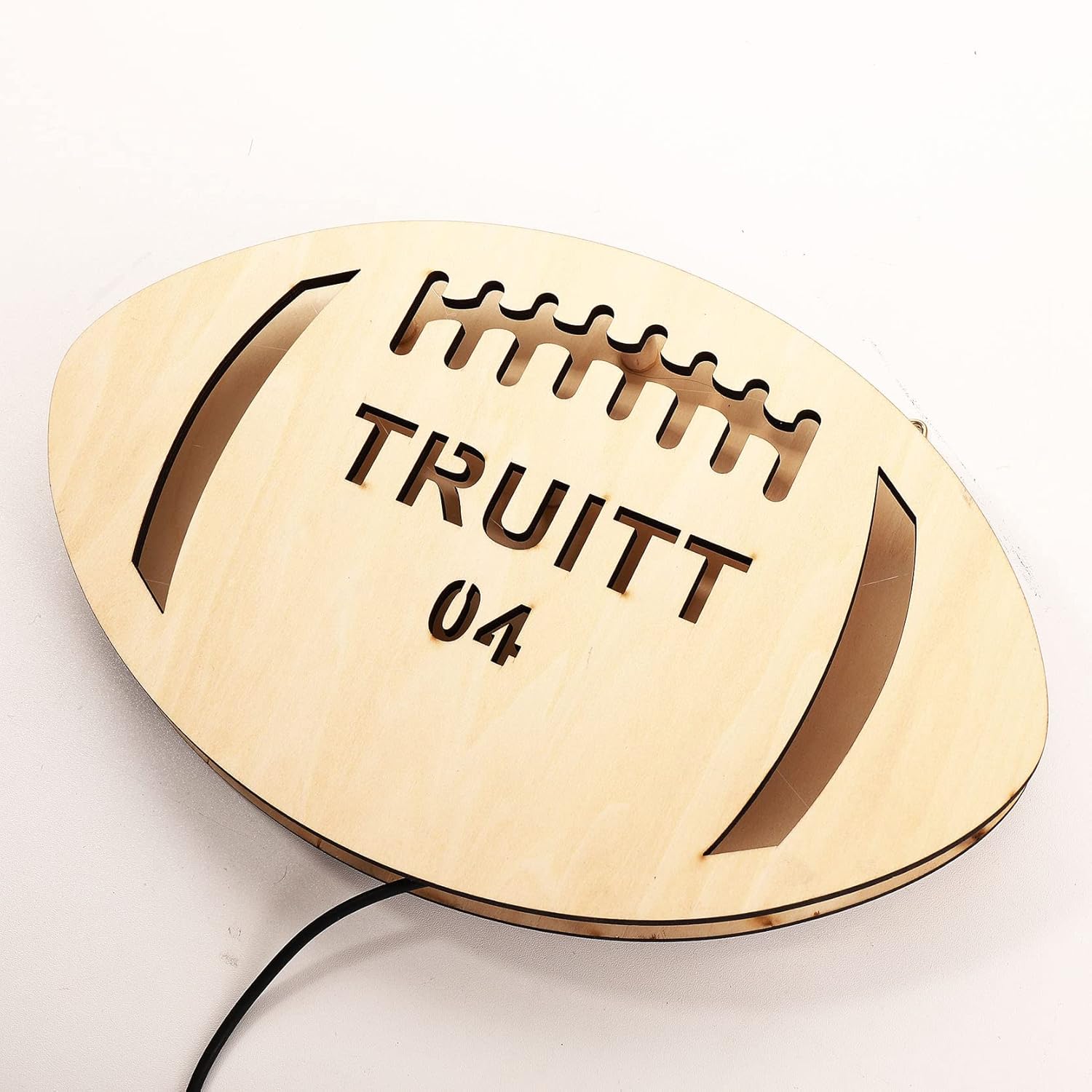 Personalized Football Sign, Custom Football Gift, Football Neon Sign, Football Lamp, Football Name Sign, Football Led Sign, Backlit Sign