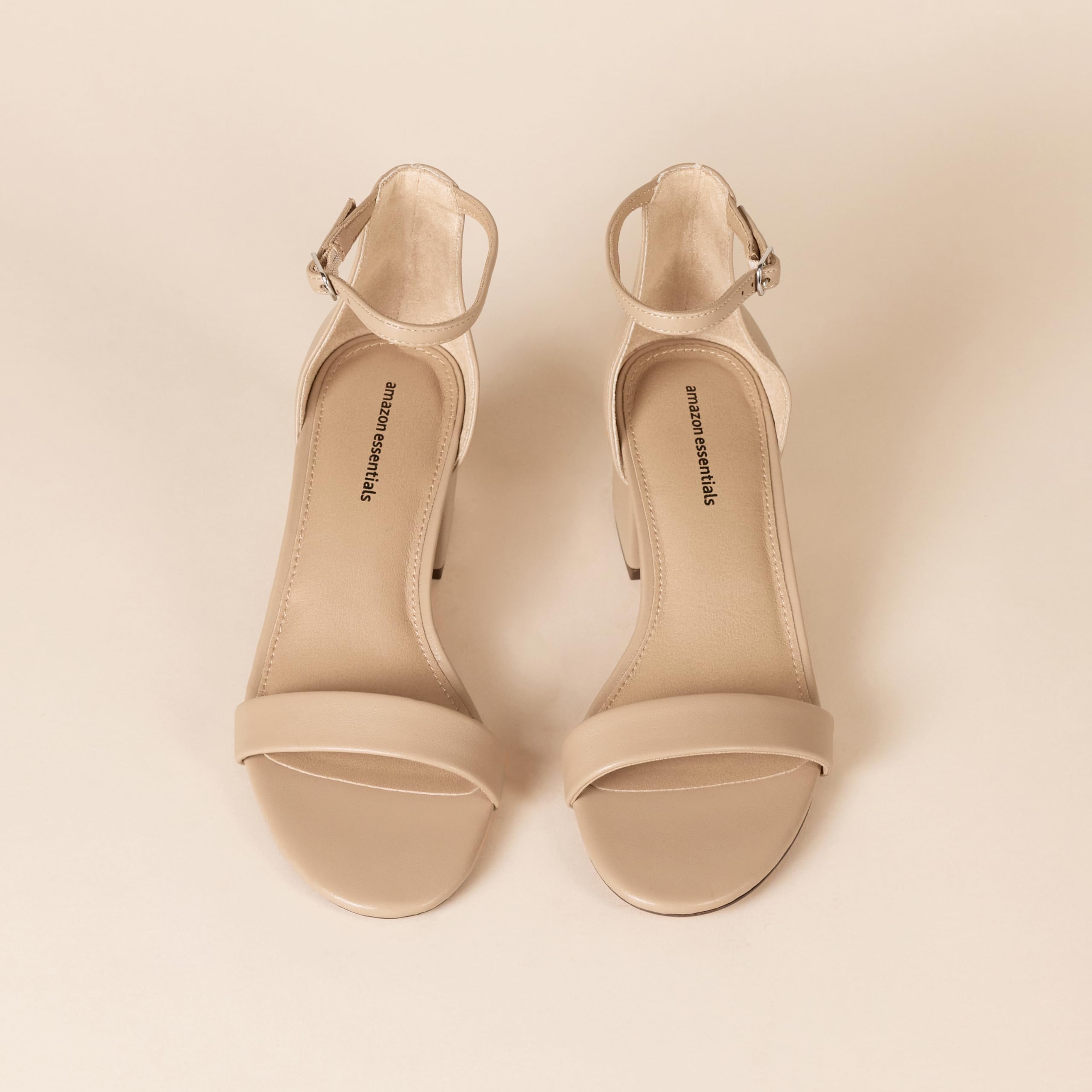 Amazon Essentials Sandali con Tacco e Due Cinturini Donna