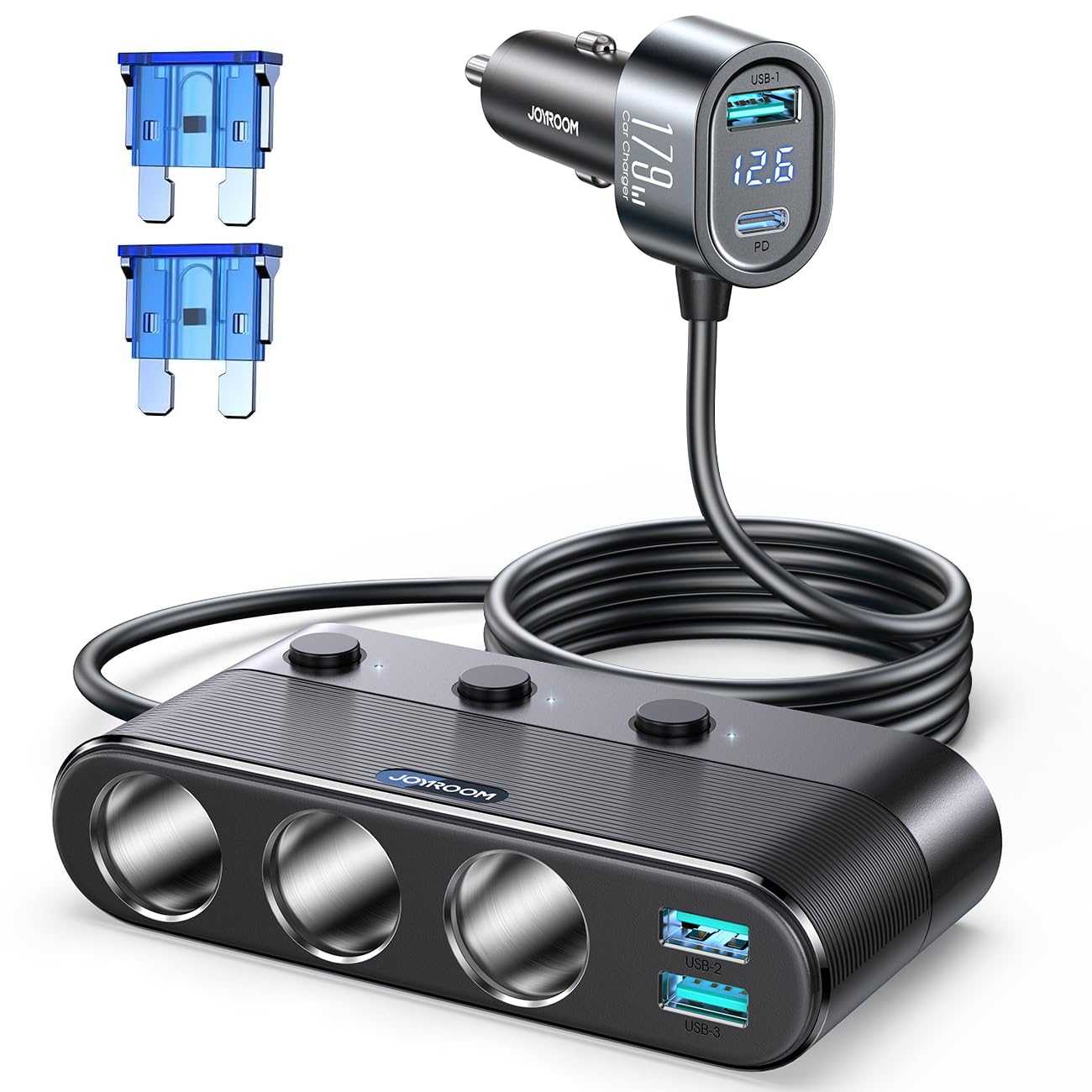 amazon cigarette lighter adapter 12V Socket,Waterproof Car Power Outlet Cigarette Lighter with Extension Cable,Universal Interior Car Accessories Cigarette Lighter Plug for Car Truck SUV(1PCS) : Automotive LIHAN 7-1 Cigarette Lighter Splitter,