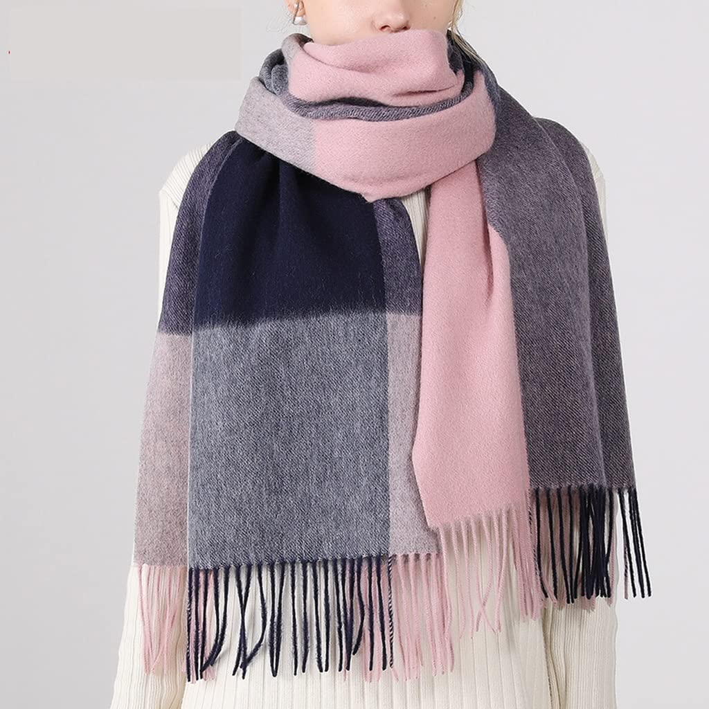ASFD Schal Dünne Kaschmir Damen Kaschmirschals Wraps Warme Winterschals Warm, weich und leicht