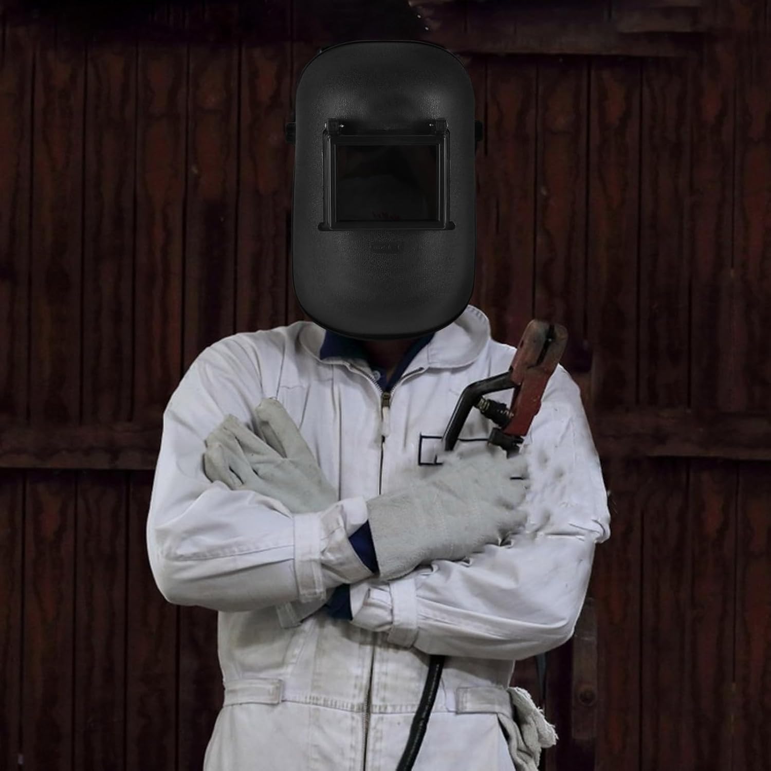 jojofuny Welding Shield Reusable Plastic Welding Mask for Optimal Eye Wide Field of View Lightweight Design for Men and Women for Professional and Welders