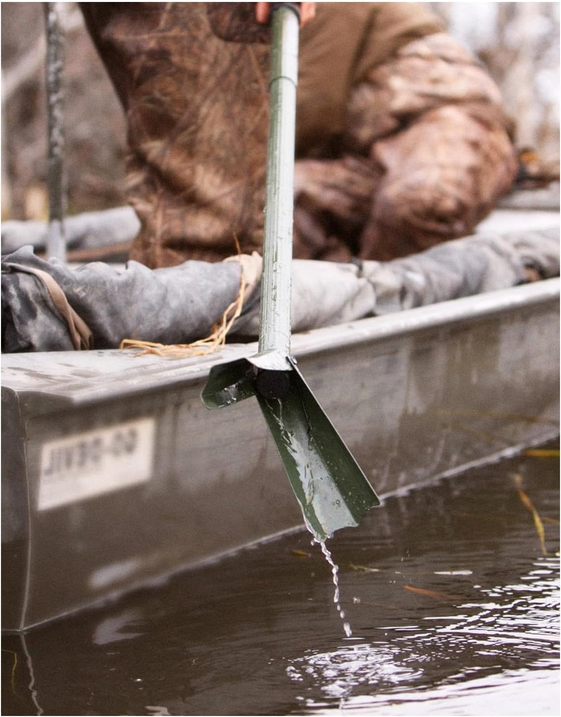 Avery Marsh Foot Attachment | Push Pole Add-On for Waterfowl Hunting, Fishing, Marsh Swamp Shallow Water Navigation | Rustproof Boat Pole Extension w/Spring-Loaded, Self-Cleaning Plates