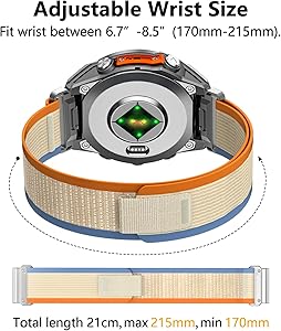 Amazon.com: 20mm Nylon Watch Band Compatible with Garmin Fenix 8