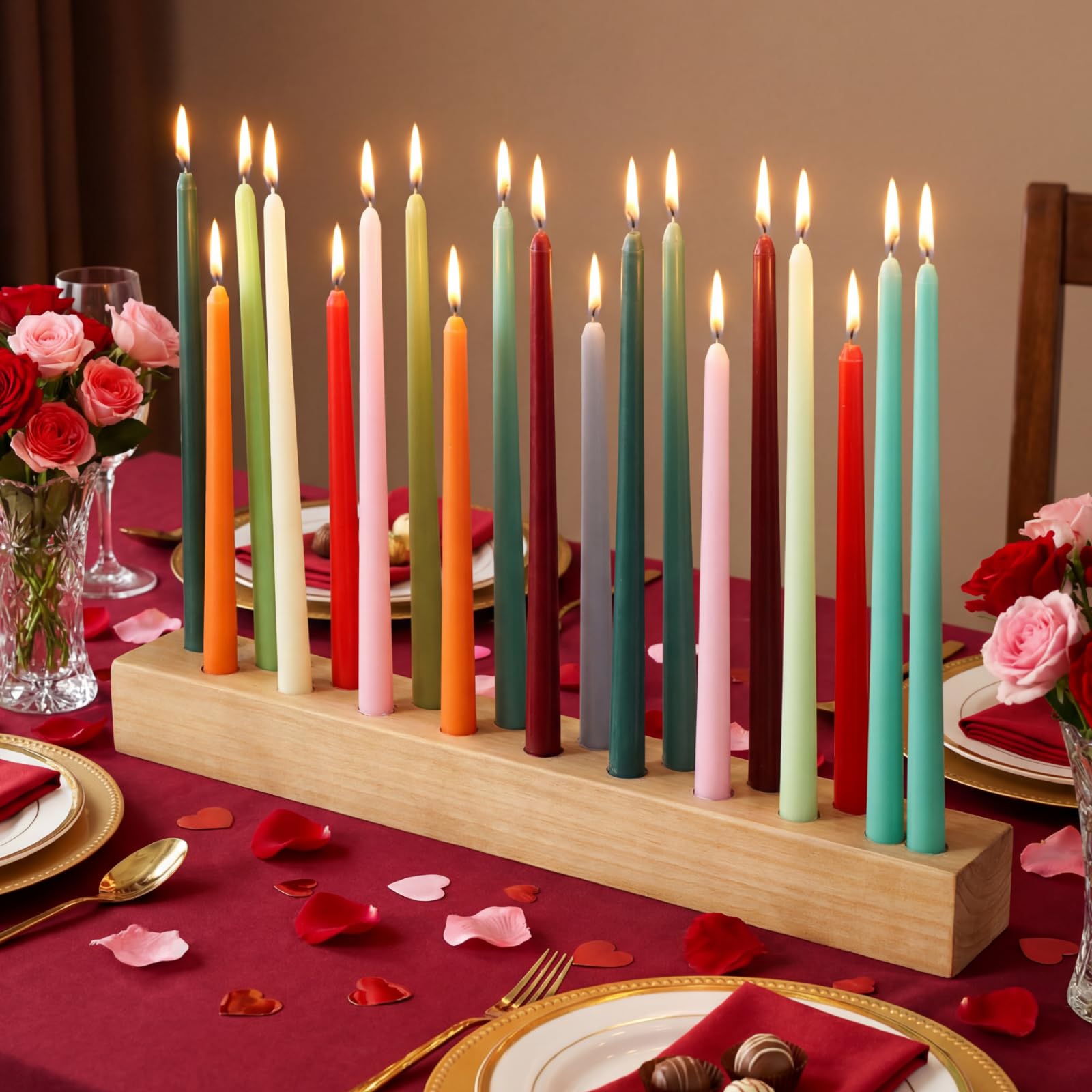 送料込み◎匿名配送◎LEDろうそく付◎ ダルトン 5X TAPER HOLDER Amazon.com: Mumufy 18in Long Wooden Taper Candle Holders for