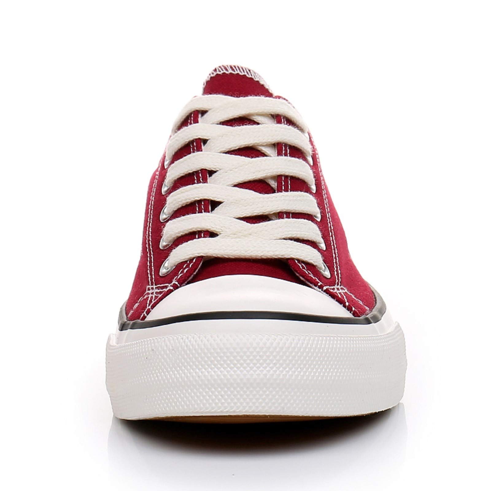 CullForYou Zapatillas deportivas coloridas para mujer, rojo (borgoña/blanco), 38.5 EU