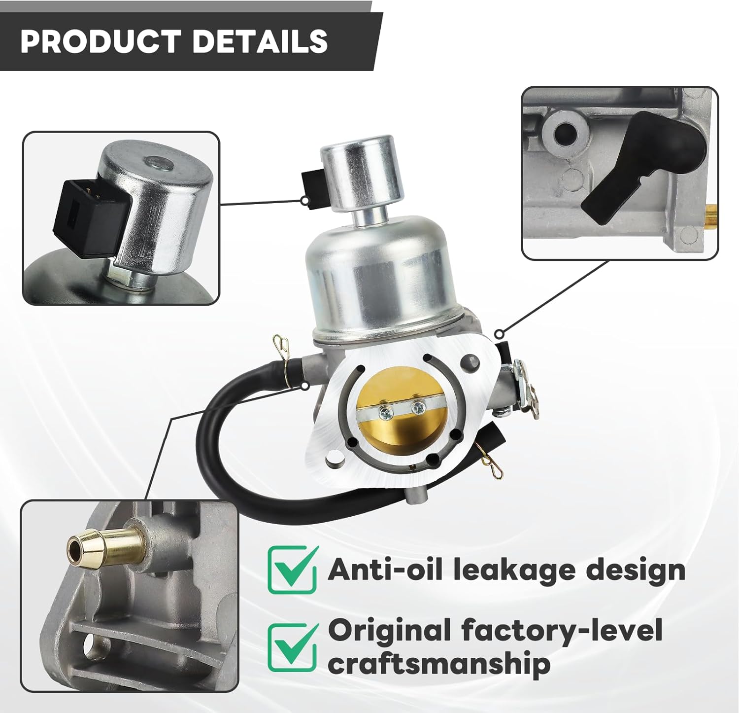 Carburetor for Kawasaki FR691V FR730V FS691V FS730V FS651V FR651V, Fits John Deere X320 X380 X324, Replaces 15004-0985 15004-0829 w/Air Filter & Fuel Pump