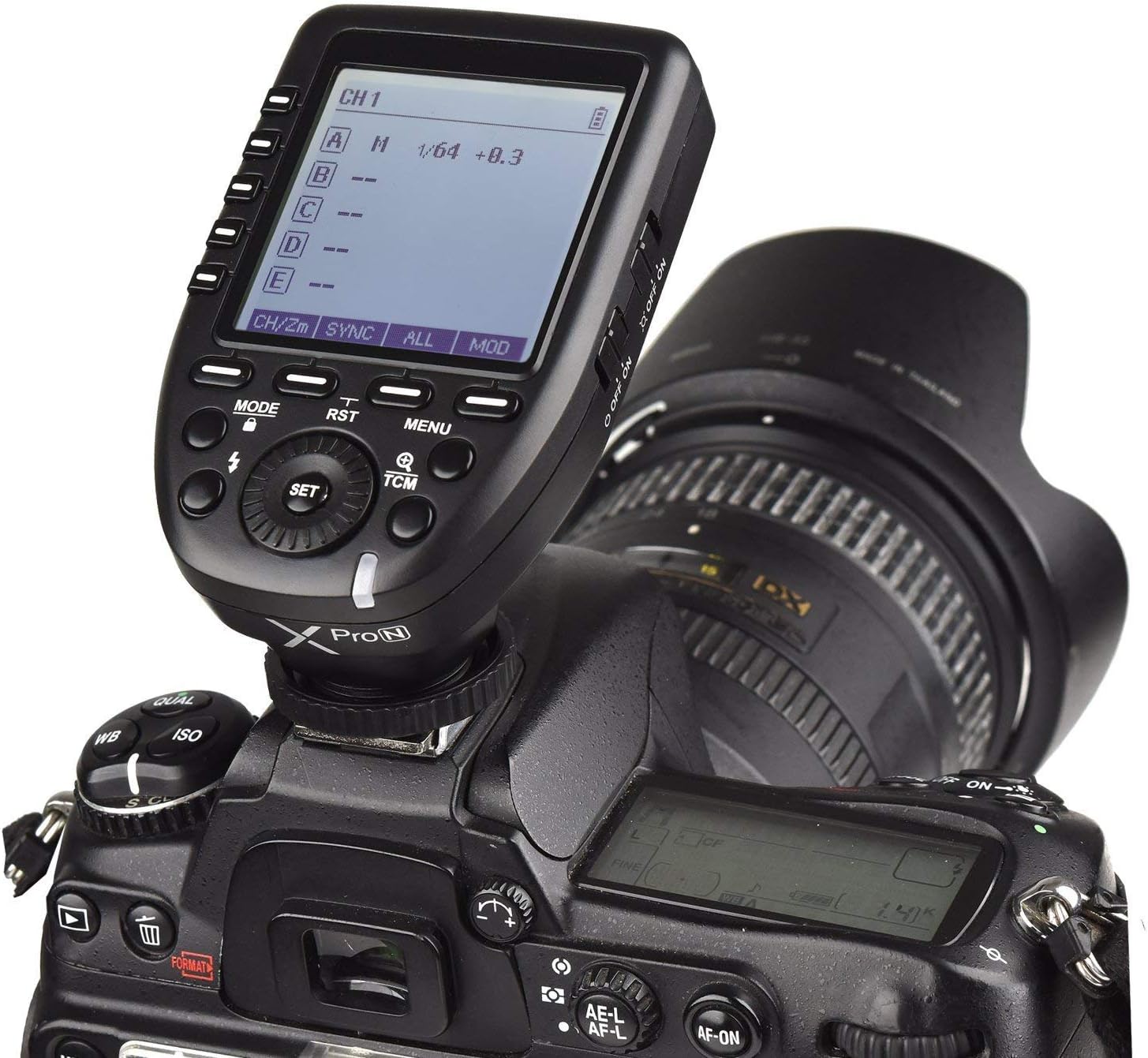 GODOX XPro-N Flash Trigger with Professional Functions Support i-TTL Autoflash Compatible for Nikon DSLR Camera