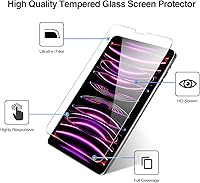 Vista 3 de ProCase Protector de pantalla de vidrio templado para iPad Pro 12.9, 6, 5, 4, 3ª generación 2022, 2021, 2020, 2018, protector de película de vidrio