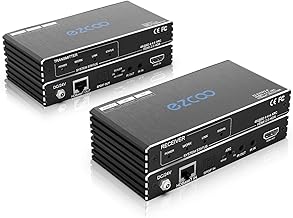 HDBaseT HDMI ARC Extender 4K 60Hz HDR10 18Gbps - 230ft 1080P, 130ft 4K HDMI2.0 HDCP2.2 - Cat5e/Cat6, SPDIF Toslink, Bi-Directional PoE+IR+CEC, DTS:X, Down-Scale, Slim Case EX70H2