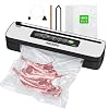 INKBIRD 110W Vacuum Sealer Machine, High Power with Liquid/Moist/Dry 6-Food Modes, Compact Food Preservation System with Cutter, Full Start Kit with Pre-cut Bags*10 (8''*11.8''), EXT-VAC — Vacuum Sealers deal