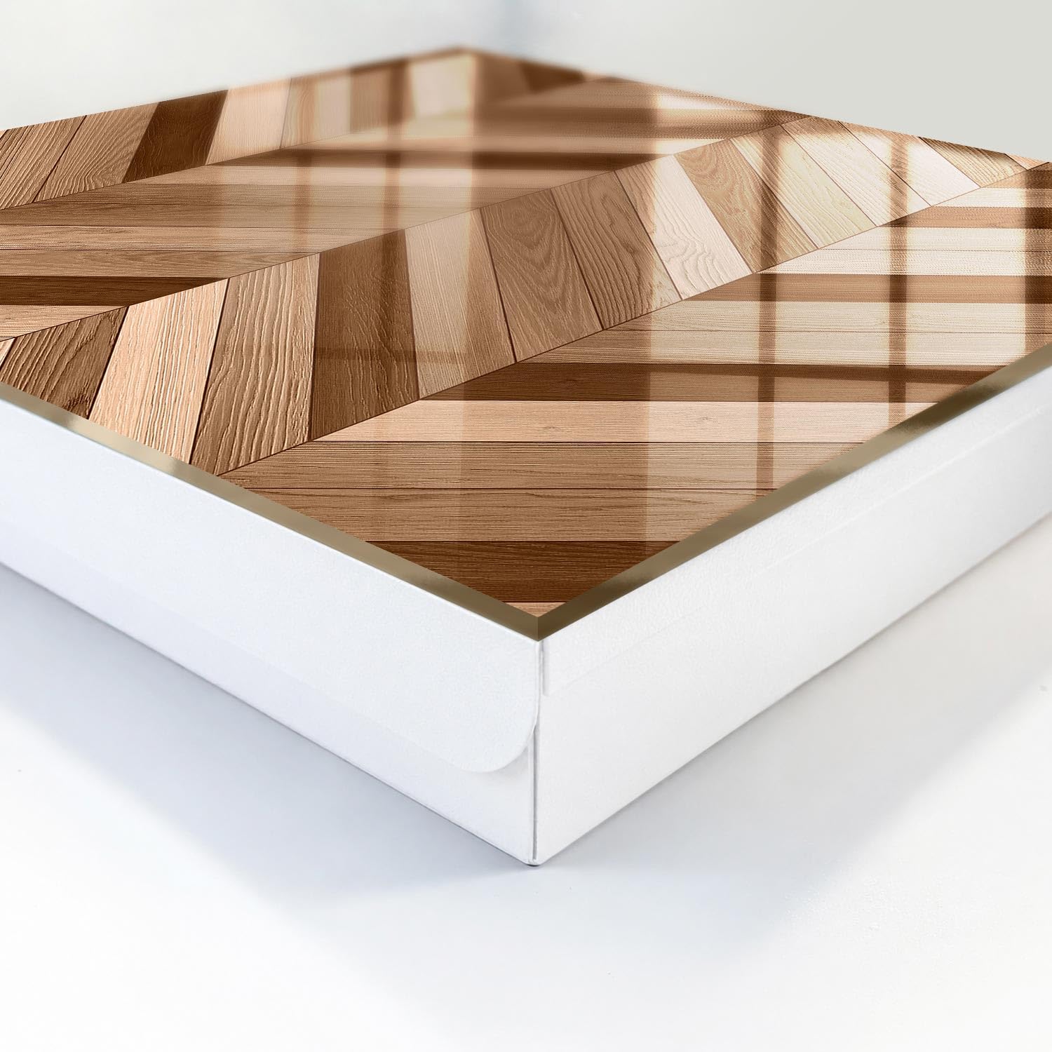 Armadietto portachiavi 30x30 cm Spina di pesce in legno Porta Destra Bianco | Appendiabiti | Bacheca | Vetrinetta | Nicchia | Casellario | Armadio | Gancio | Quadro | Mobiletto | Contenitore | Supporto