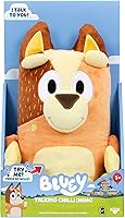 Vista 5 de Bluey - Peluche parlante Chilli (mamá) de 14 pulgadas, interactivo, juguete afelpado con 9 frases y tema musical