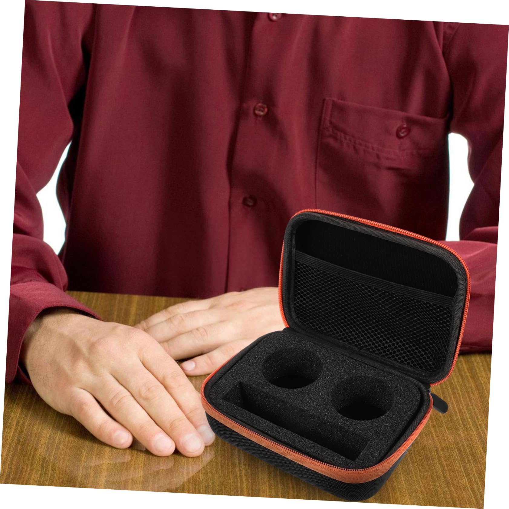 ORFOFE Custodia per Porta Yoyo Portatile 2 Fori, Scatola Porta-Yoyo in PU e Nylon, per Viaggio e Gioco a Casa