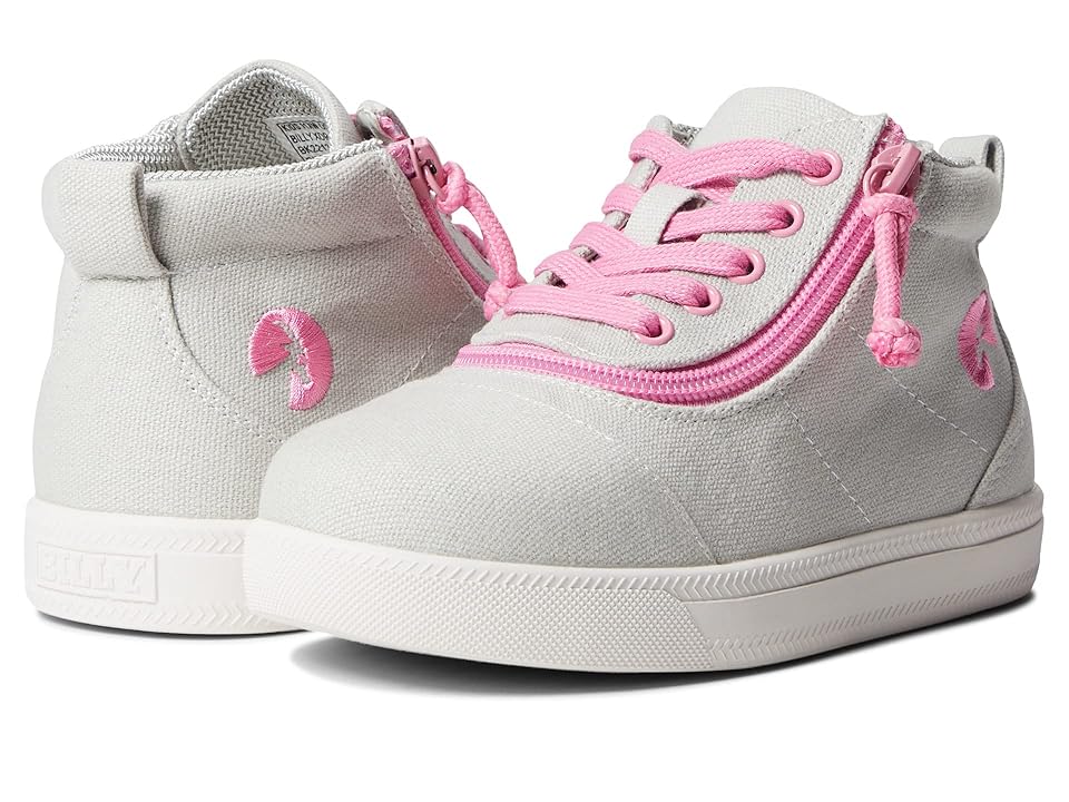 BILLY Footwear Kids XDR Short Wrap High-Top (Little Kid/Big Kid) (Grey/Pink) Kid's Shoes INTERNATIONAL SHIPPING