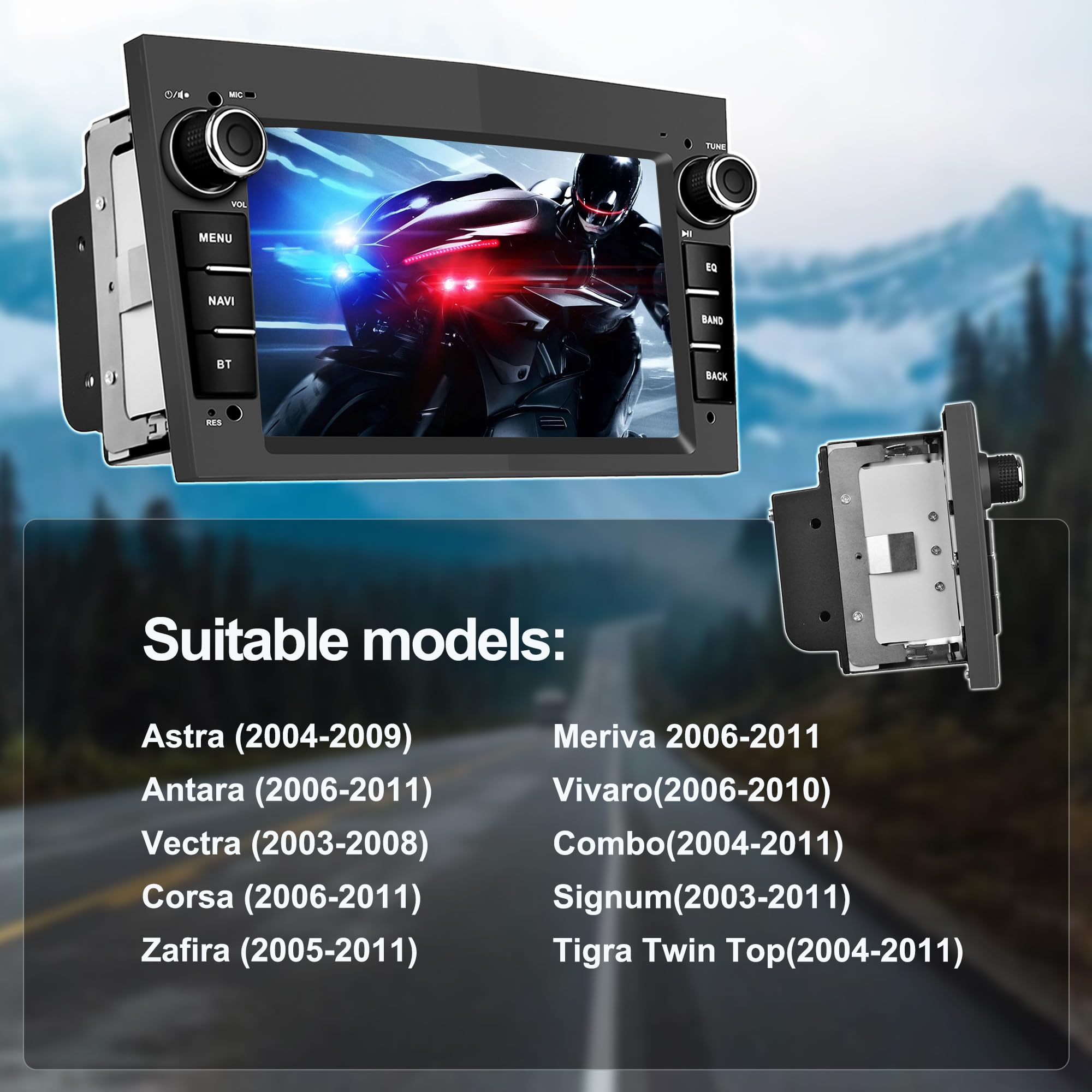 2 64G] CAMECHO Android 13 autoradio met navigatiesysteem voor Opel Corsa d/Astra h/Zafira b/Meriva/Vivaro, 7 inch capacitief touchscreen ondersteunt stuurbediening USB Bluetooth FM Mirror Link-Grijs