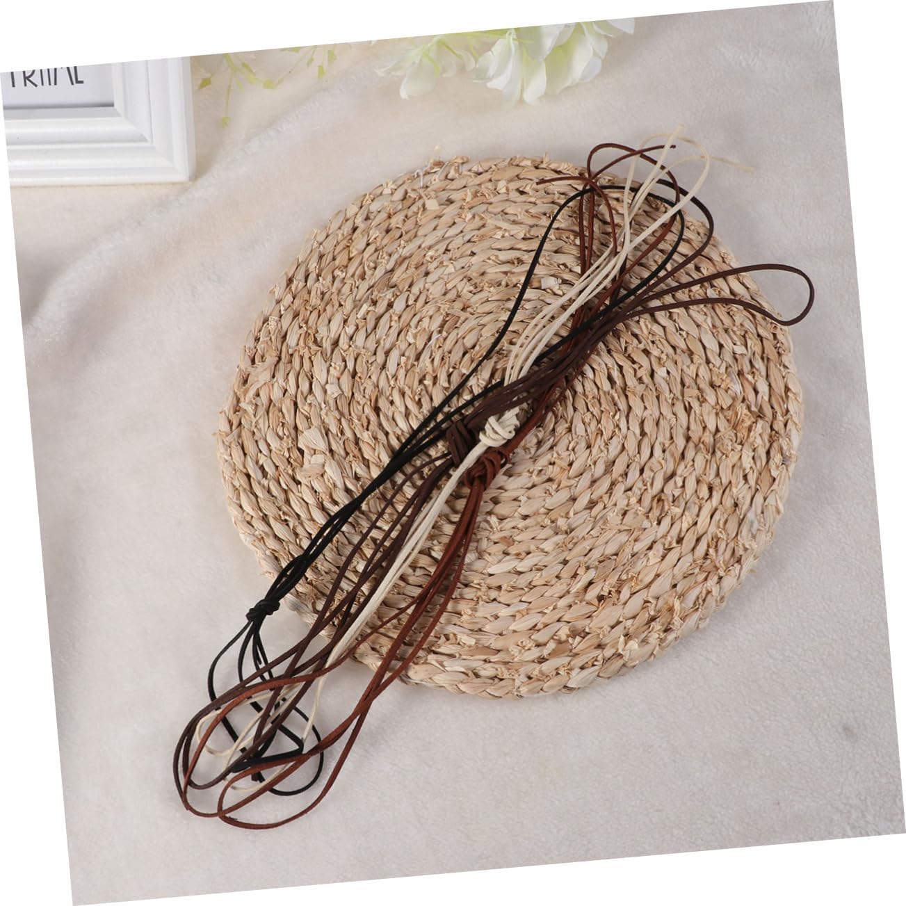 3MM Synthetic Suede Leather Cord 4pcs 2m DIY Jewelry Accessories for Bracelets and Necklaces for Crafting and Beading Projects