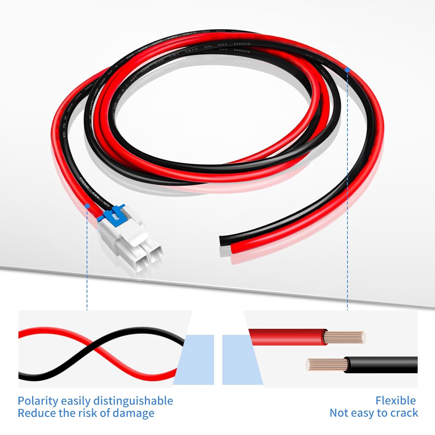 5-Pack KCT-23 DC Power Cable 4-Pin for Kenwood TK-690 TK-690H TK-790H TK-890H TK-5710H TK-5710H-K TK-5810H Radi