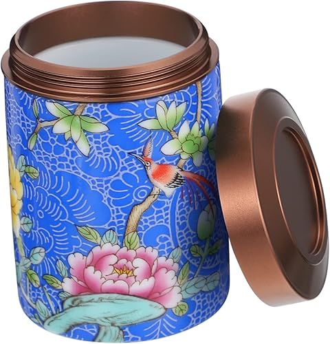 RORPOIR Tarros de cristal de té de cerámica para dulces con tapas Tarro de té de cerámica Embalaje de regalo de té Lata pequeños botes de cocina