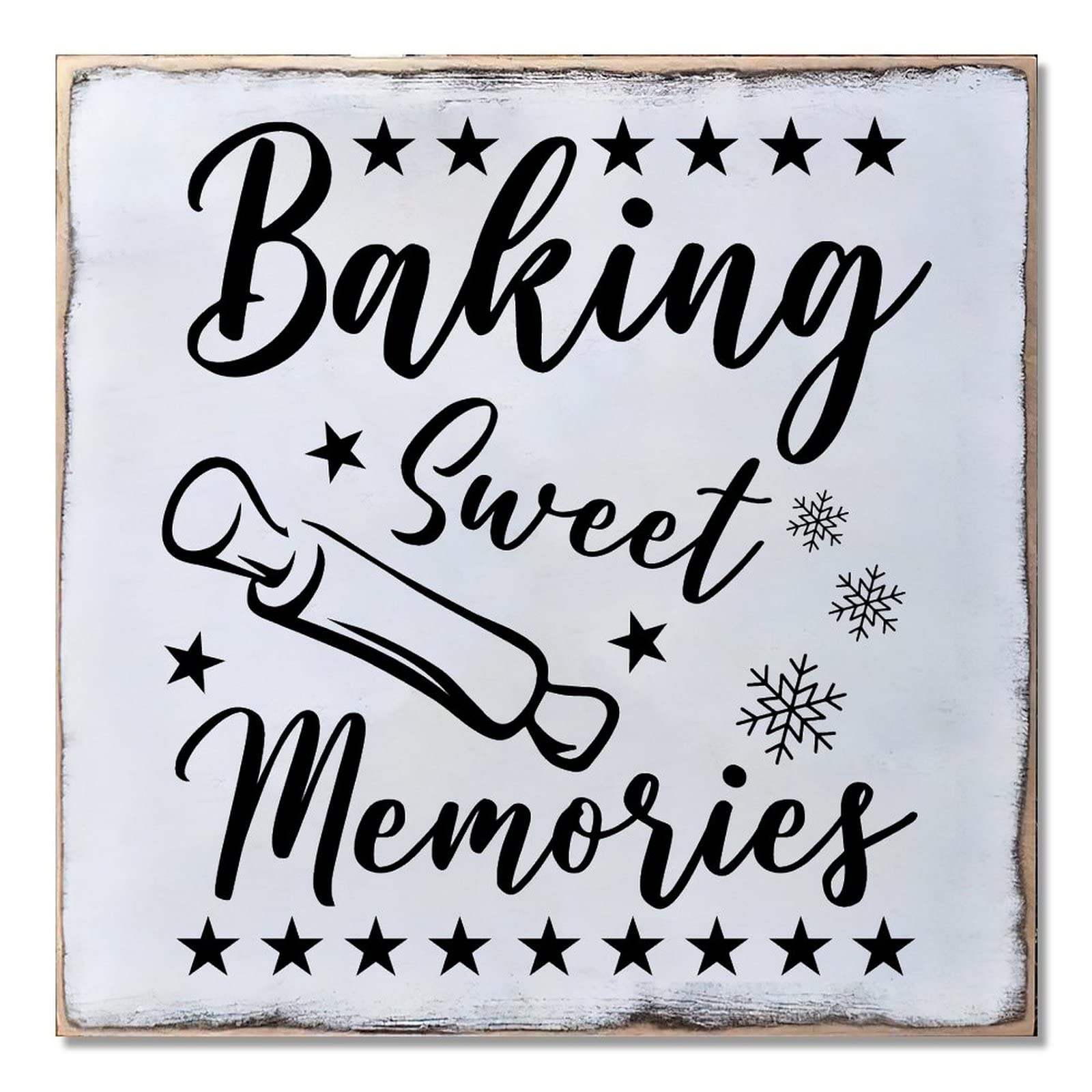 Plaque de Noël en bois grand format décoration murale artisanale