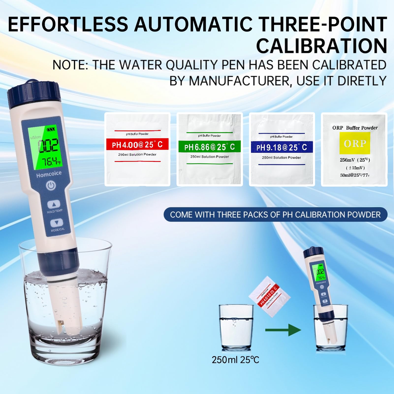 Misuratore pH digitale 7 in 1, professionale PH TDS EC SALT ORP S.G Temperatura Meter, Tester Qualità Acqua d'alta precisione per acquari, piscine, acqua potabile e idroponica