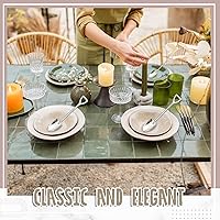 Vista 6 de Zhehao 50 cucharas de pala de acero inoxidable de 6.1 pulgadas, cuchara de postre reutilizable para helado, frutas, café, hogar, restaurante