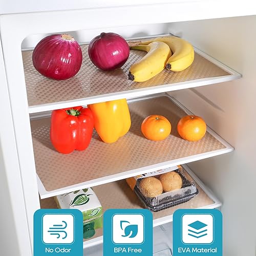 Miniatura 2 de StaHom Revestimientos para armarios de cocina, revestimientos para refrigeradores, resistentes al agua y al aceite, alfombrillas para cajones de