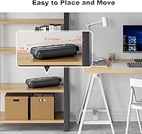 Vista 8 de Bonsaii Paper Shredder for Home Use, 6 Sheet Strip Cut Small Paper Shredder Without Basket for Home Office, Portable Shredder Extendable Arm Design