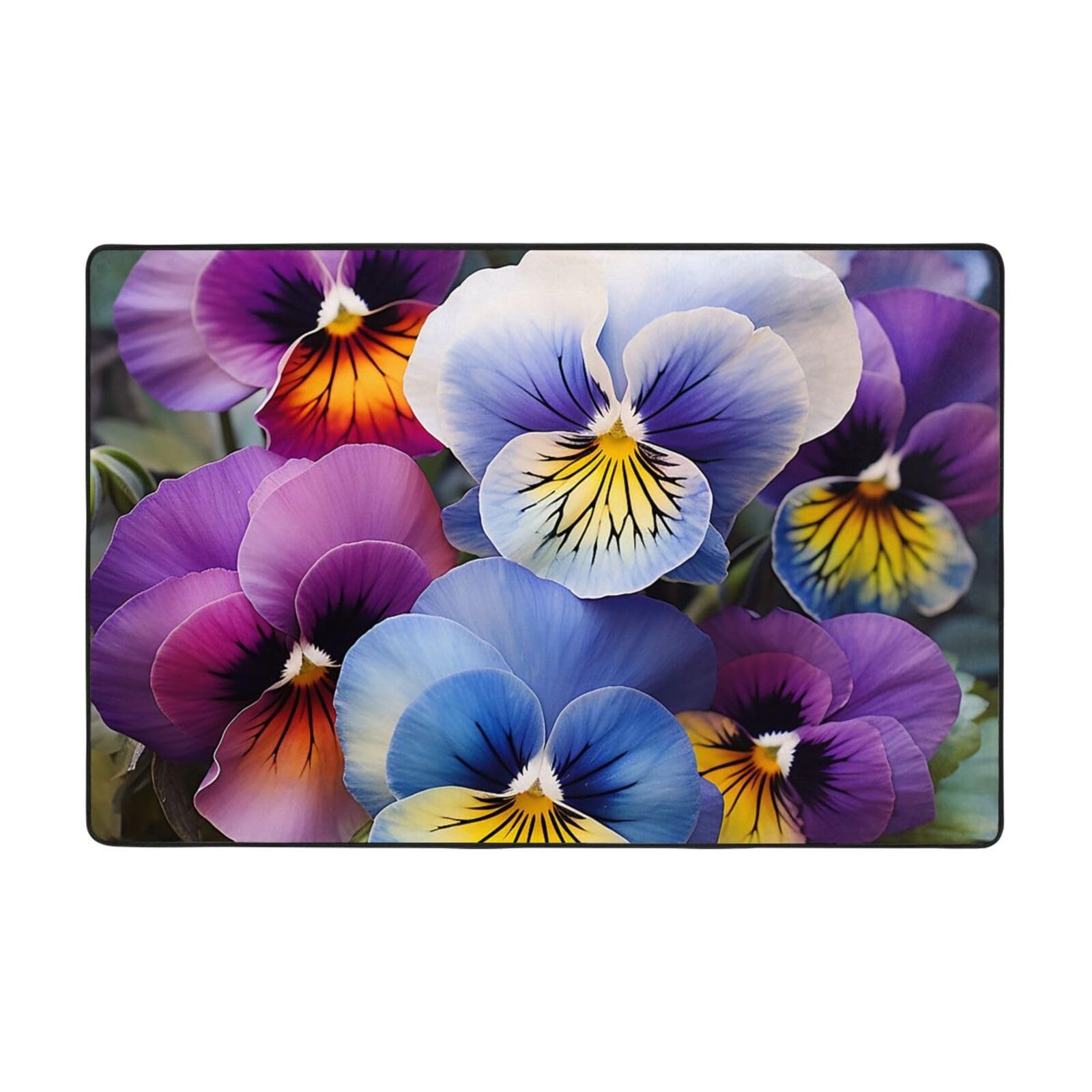 Tapis lavable en peluche courte antidérapant Pansy Perfection