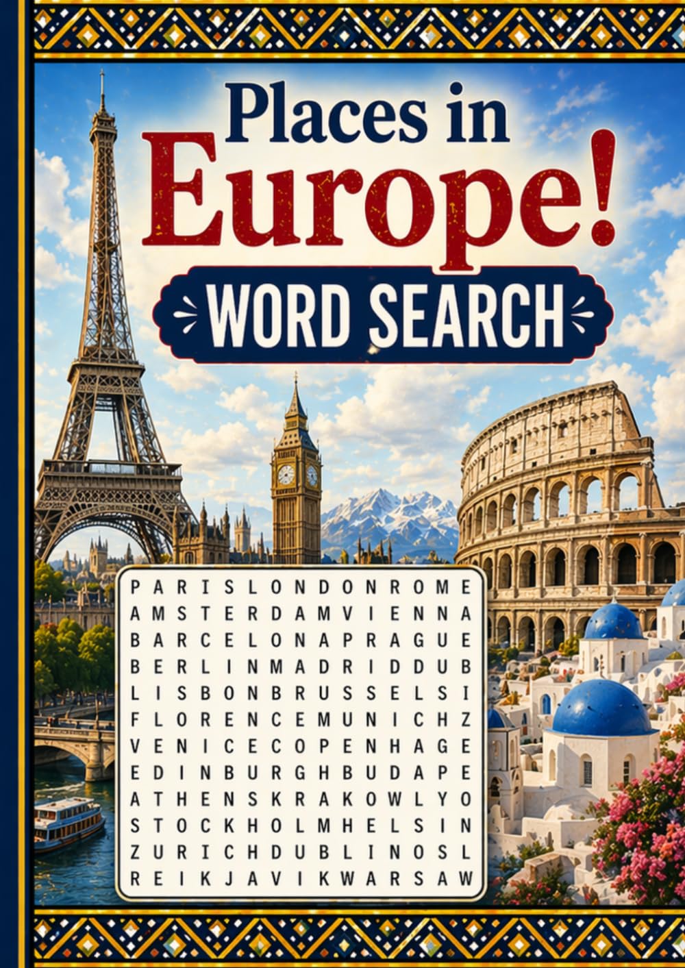 Places in Europe: Word Search (Places of the World)