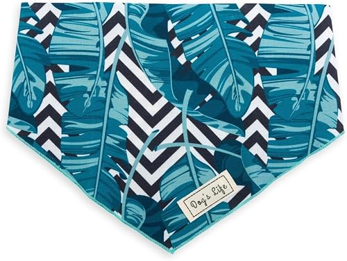 Dog's Life Palm Trees Dog Bandana, Small, 04 Green