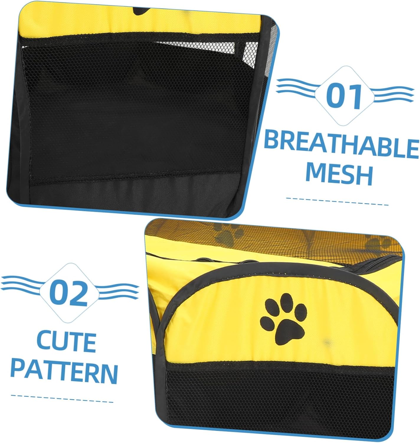 Pet Playpen for Dogs and Cats Spacious Indoor Outdoor Tent Breathable Oxford Fabric Easy to Clean for Play and Hiding for Multiple Pets