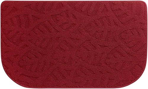 VANZAVANZU - Tapetes de cocina antideslizantes, forma semicircular, con parte inferior de látex, tapetes absorbentes y lavables a máquina, para