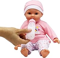 Vista 6 de Dream Collection: Juego de muñecas de bebé gemelas de 14 pulgadas, diseño gris y rosa, arcoíris y estrella, juego de 2 muñecas, unicornio