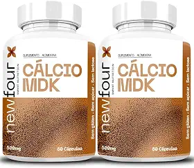 Cálcio MDK, Suplemento Alimentar, 120 cápsulas de 600mg