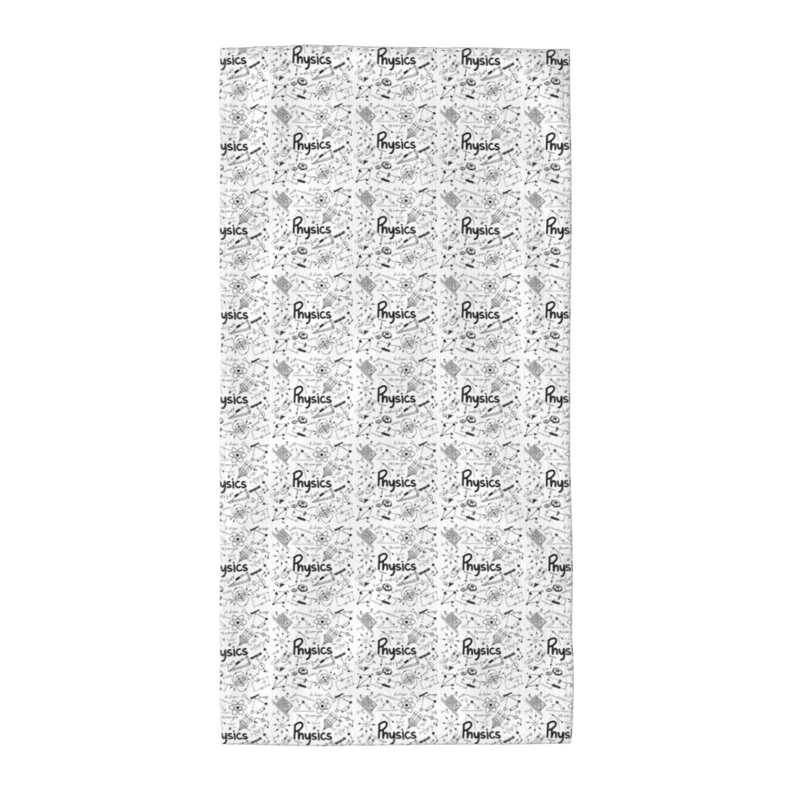JBJGKHLP Physics Print Print Adults Extra Long Beach Towel Soft Absorbent Quick-Dry Gym Swimming Running Yoga
