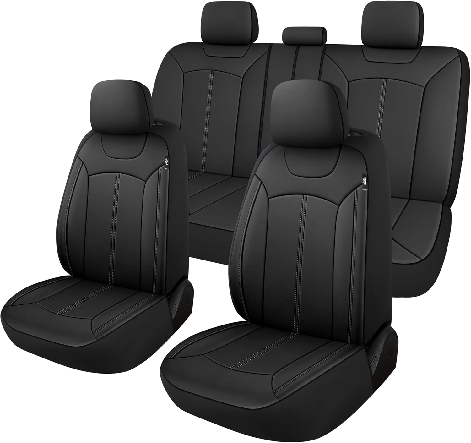 Pariiaotin Premium Leather Car Seat Covers Full Set