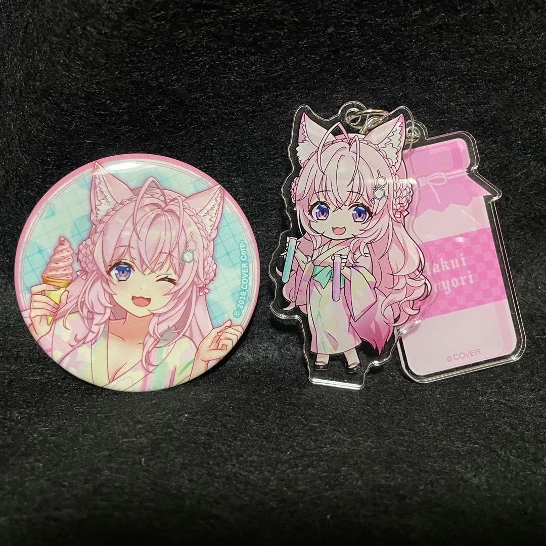 衣こより 缶バッジ アクリルキーホルダー 極楽湯