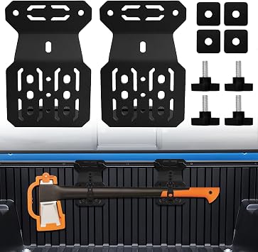 Bed Rail Brackets, Truck Bed Accessories are Compatible with Tacoma, Bed Rail Module Systems for Shovels, Axes, Recovery Plates, Fuel Tanks and Other Accessories