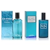 Cool Ocean &Ice Water Men's Cologne Gift Set - 3.4 Fl Oz Each | Amber Floral & Vanilla Leather Fragrance | Eau de Toilette Duo for Daily & Special Occasions