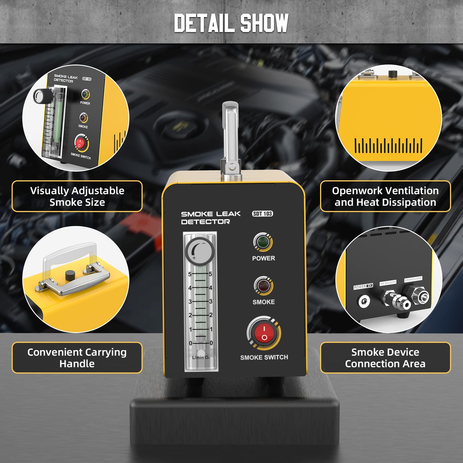 Tester Perdite EVAP E Aspirazione Kit Tester Perdite Fumo FOXWELL - Foto 11