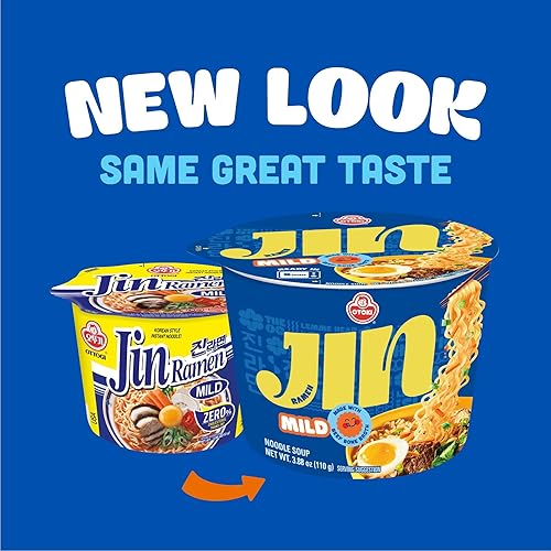 Miniatura 7 de OTOKI JIN RAMEN MILD, Fideos instantáneos estilo coreano, sabor rico, tazón de taza instantánea Ramen, mejor sabor gourmet, sabor gourmet