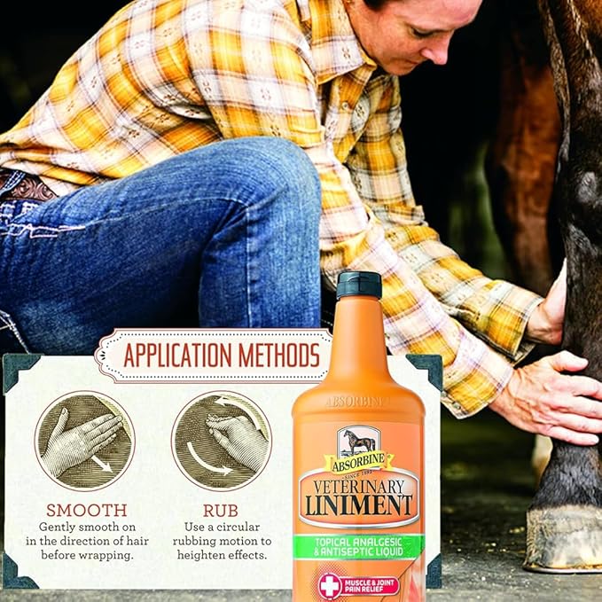 Absorbine Vet Liniment - 16 oz para Caballos miniatura 3